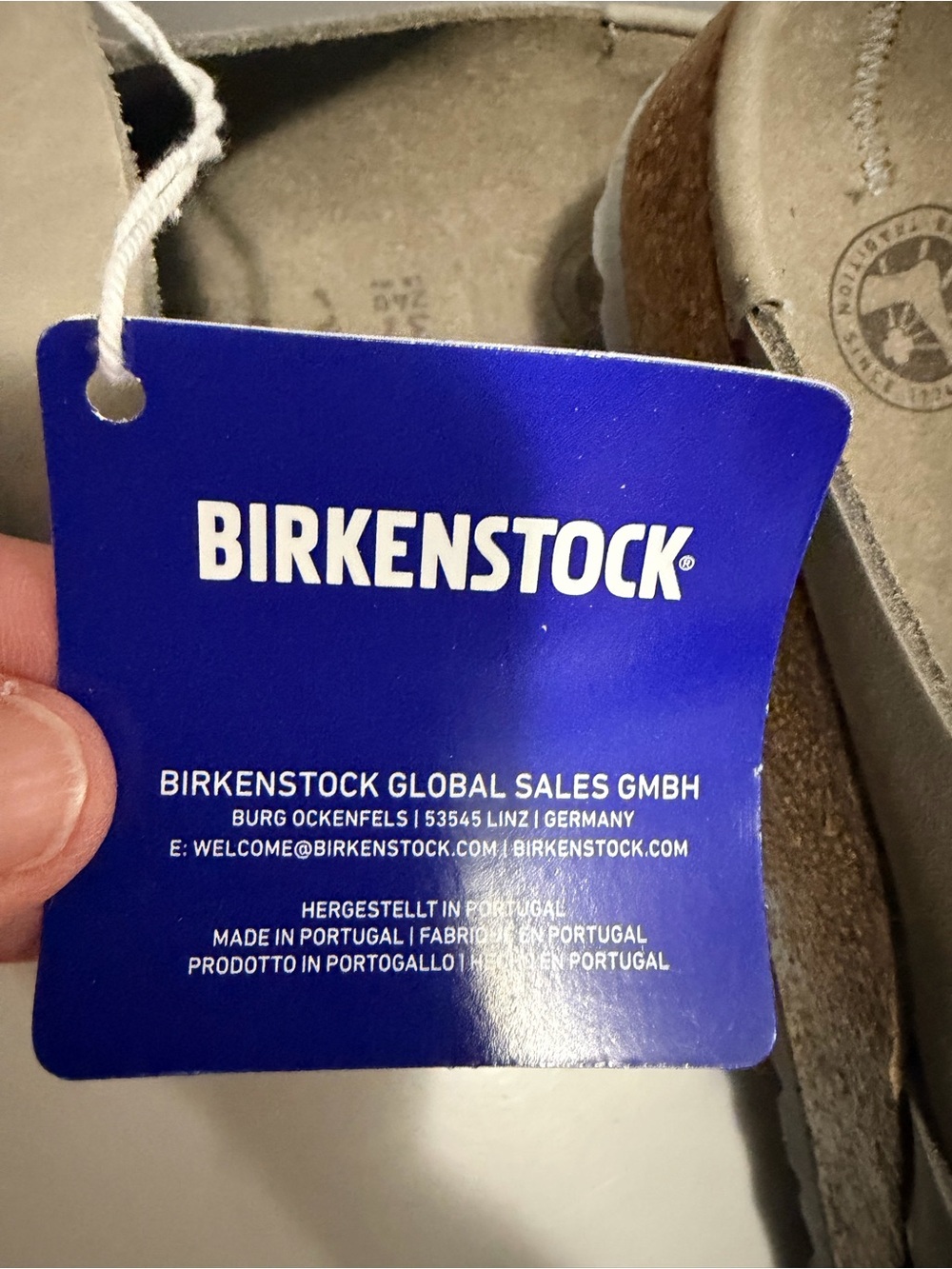 Birkenstock Neutral Taupe Suede Slip-On Buckley clog 37/6 - Picture 4 of 8